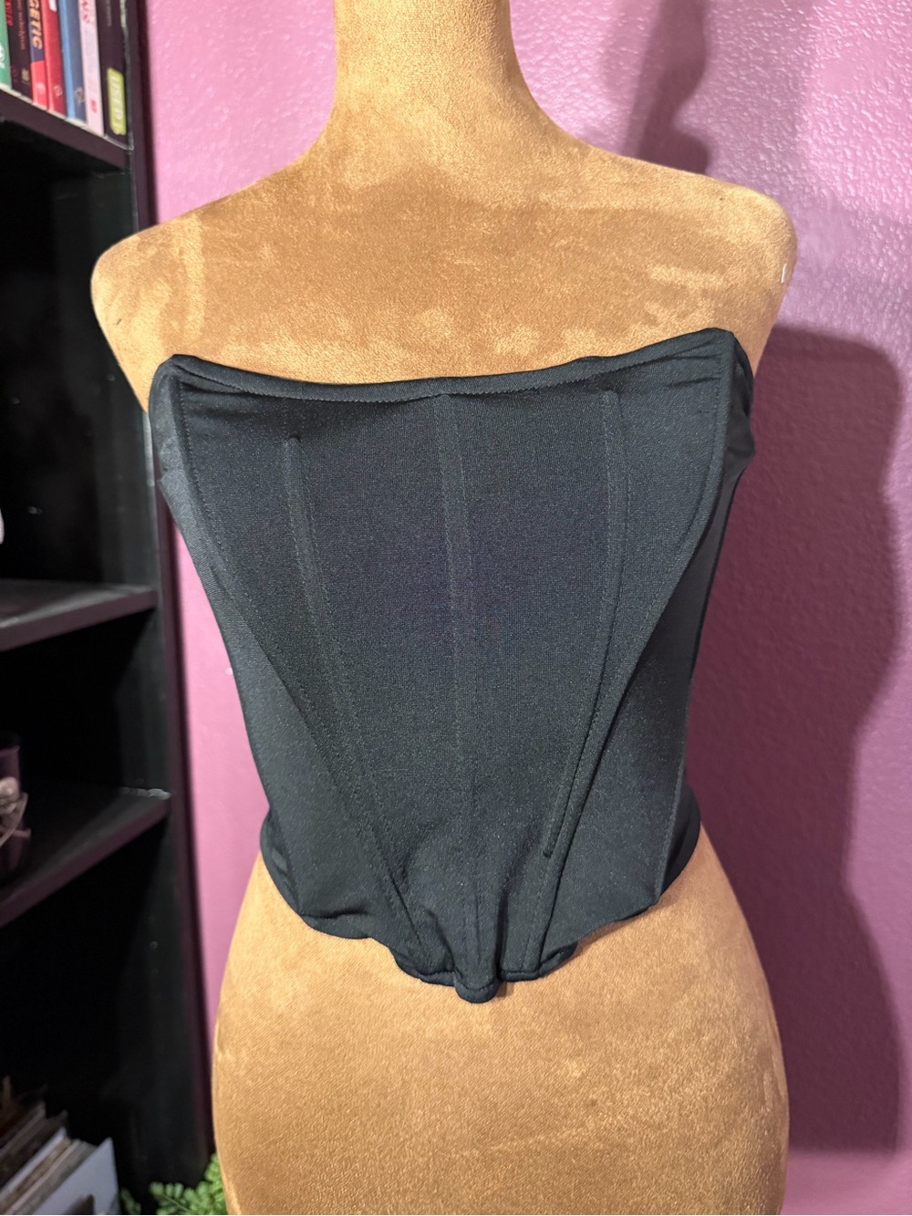 Goth vampire Strapless Black Corset Top - Women Intimates & Sleepwear